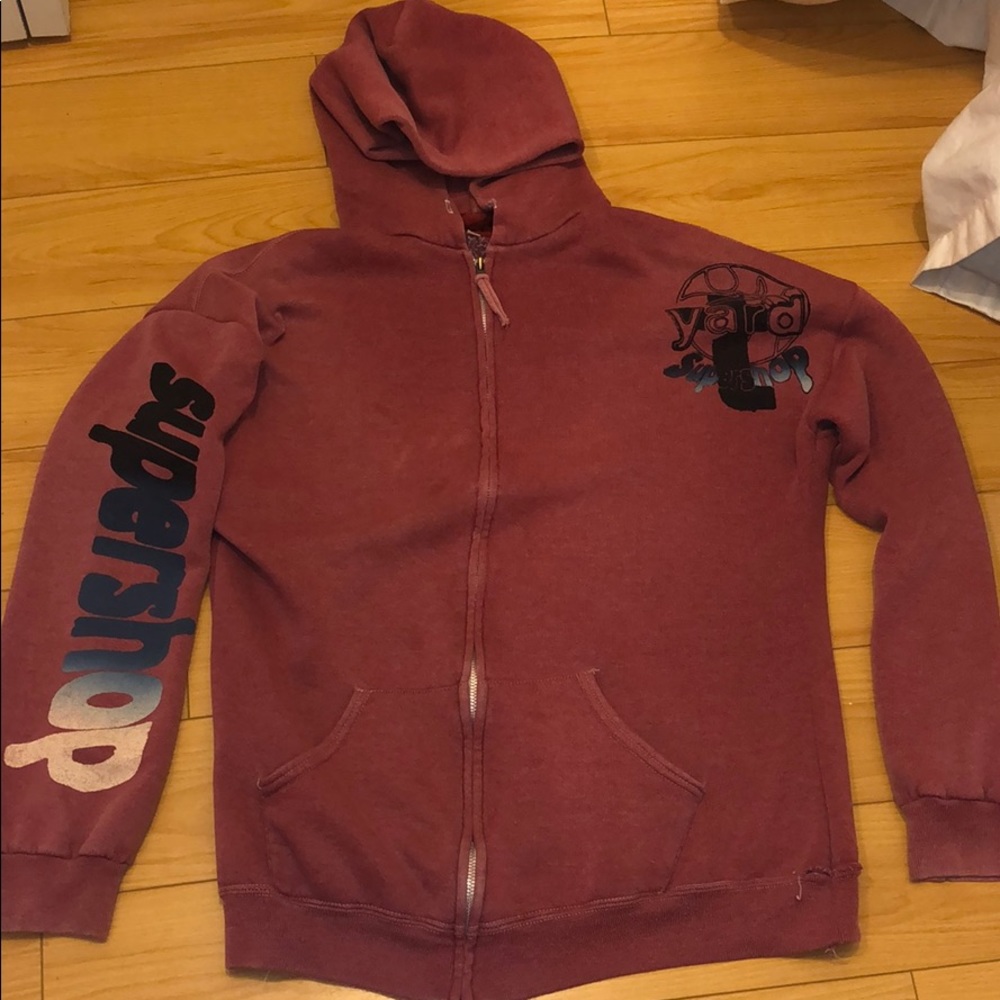 Free city red zip up jacket - super cozy